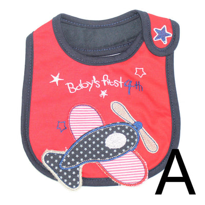 Infant Bib Children's Cotton Three-layer Waterproof Bib Baby Bib Saliva Towel