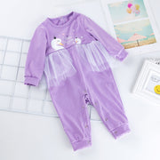 Years Cartoon kids romper jumpsuit Outfit Children Tracksuit