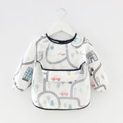 Waterproof Long-Sleeved Anti-Wear Baby Eating Clothes