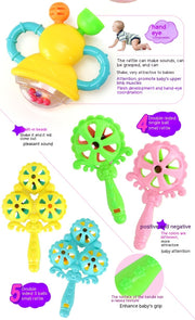 Baby Toys 3-6-12 Months Newborn Rattle 0-1 Year Old Baby Early Childhood Education Toddler Rattle Teether