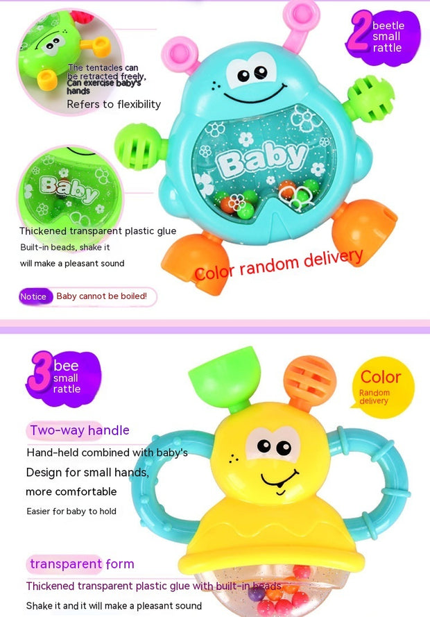 Baby Toys 3-6-12 Months Newborn Rattle 0-1 Year Old Baby Early Childhood Education Toddler Rattle Teether