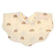 Baby Printed Saliva Towel Children's Cotton Gauze Wavy Bib