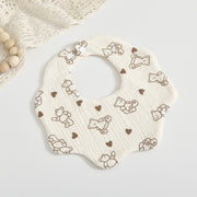 Baby 6-layer Cotton Gauze Petal Bib