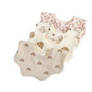 Baby 6-layer Cotton Gauze Petal Bib