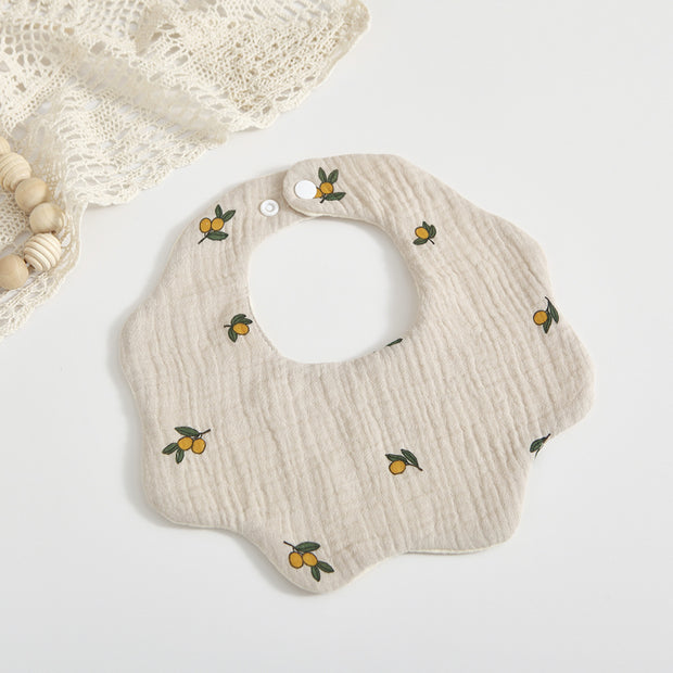 Baby 6-layer Cotton Gauze Petal Bib