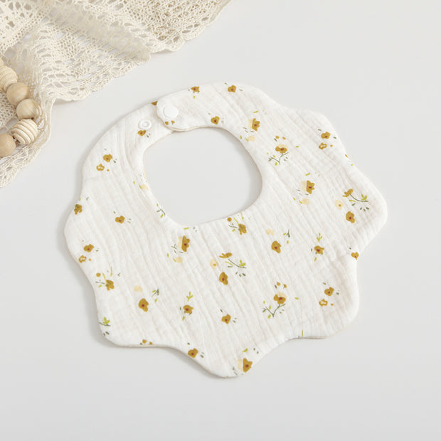 Baby 6-layer Cotton Gauze Petal Bib