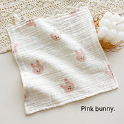 Four-layer Gauze Baby Saliva Towel Floral Newborn Baby Face Towel Handkerchief