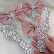 Handmade Bowknot Rhinestone Baby Girl Shoes Hair Band