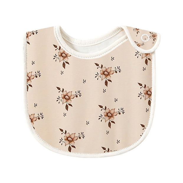 Baby Cotton Cute Printed Spit Towel Baby Bib Rice Pocket