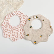 Baby 6-layer Cotton Gauze Petal Bib